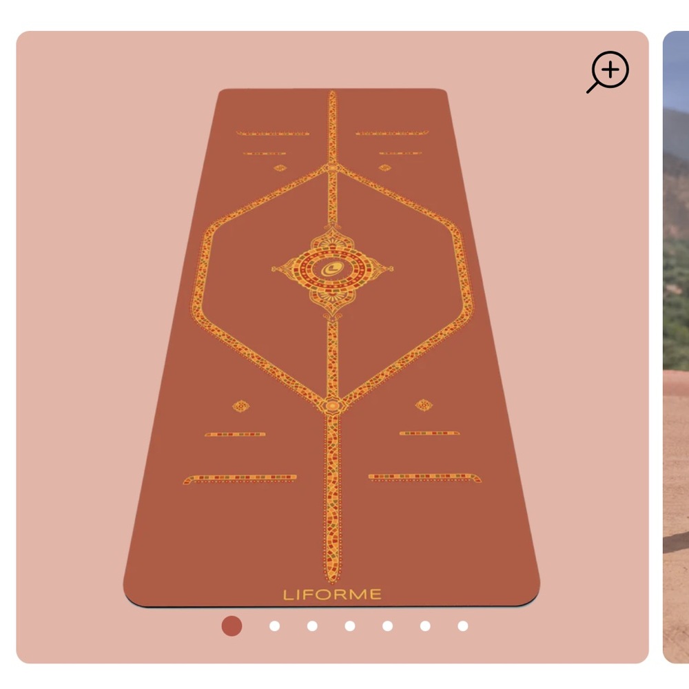 Liforme Yoga Mat with Gold Design